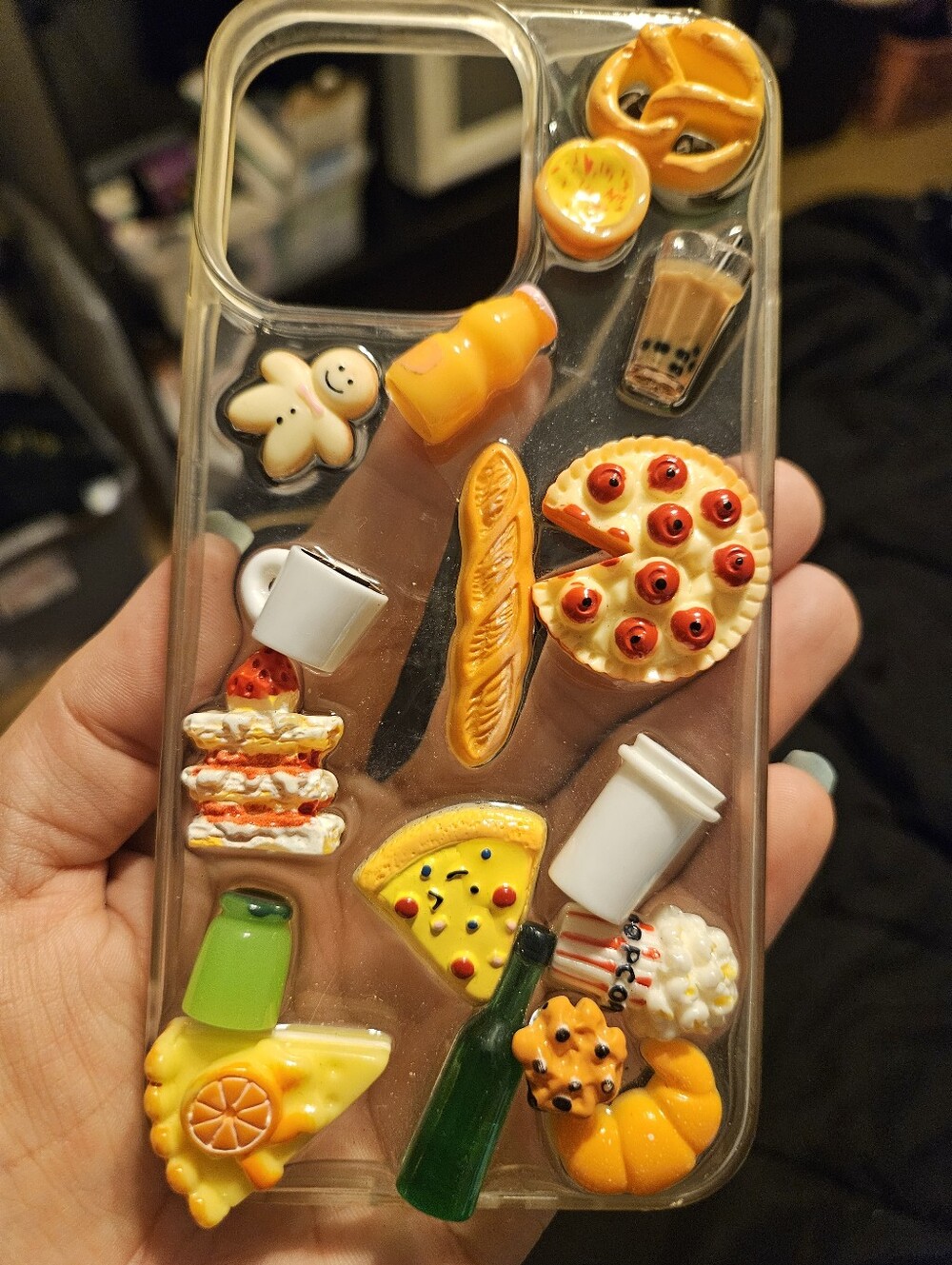 Clear food items Iphone Case